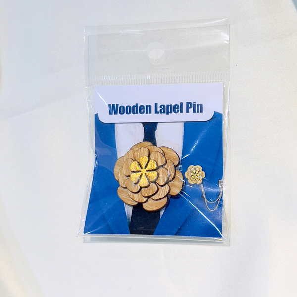Wooden Lapel Pin
