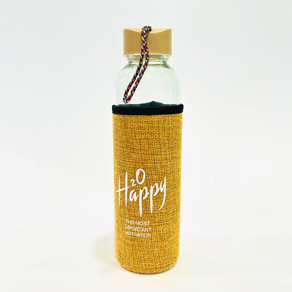 Glass Bottle with Printed Pouch