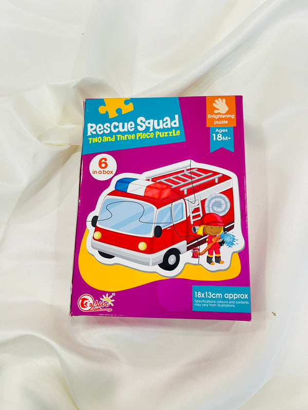 Rescue Squad Puzzle 18+ Months - 06 Pieces