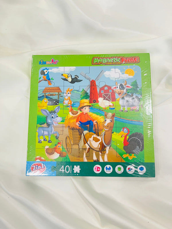 Farm Magnetic Puzzle 3+ Years - 40 Pieces