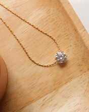 18K Gold Plated Stainless Steel Cubic Zirconia Necklace